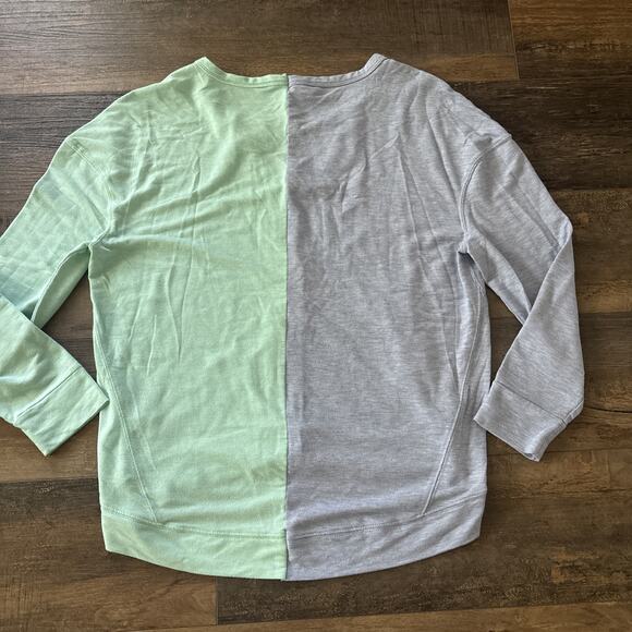 Ladies Juicy Couture V-neck Long Sleeve Top Large Blue Aqua - Picture 3 of 3